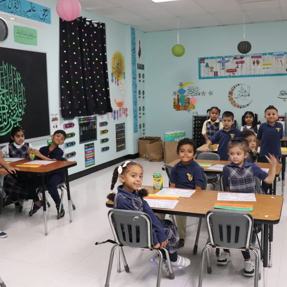 A classroom at work